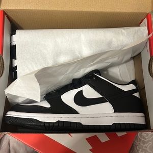 nike dunk low (black&white)